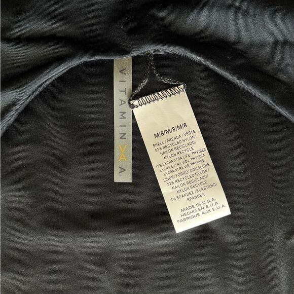 Vitamin A Paradise Plunge Open Back Cut Out One Piece Swimsuit NEW NWT - Picture 7 of 8